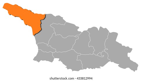 Map - Georgia, Abkhazia