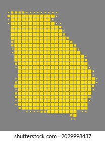 Mapa de Georgia en gris