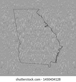 map of georgia . vector illustration