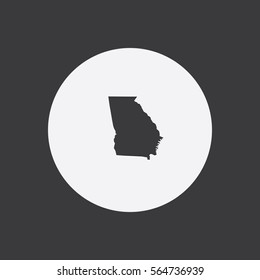Map of Georgia Vector Illustration

