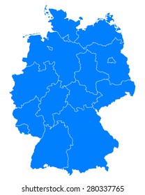 Karte Deutschlands