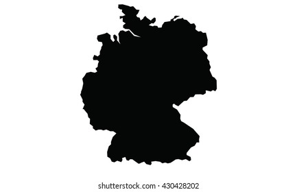 Map Germany Stock Vector (Royalty Free) 430428202 | Shutterstock