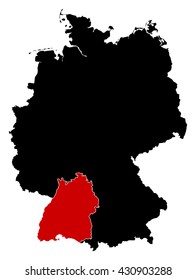 Map - Germany, Baden-Wuerttemberg