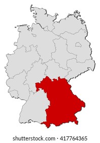 Map - Germany, Bavaria