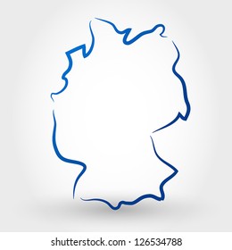 map of germany. map concept