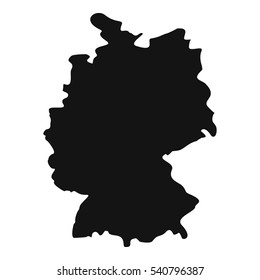 Map of Germany icon. Simple illustration of map of Germany vector icon for web