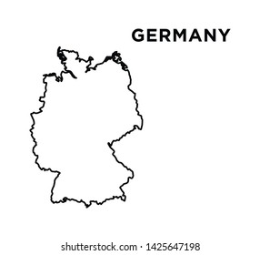 Map of Germany icon vector illustration
