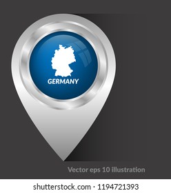 map of germany and map pointer