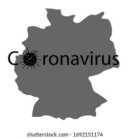  Map of Germany and the power of the coronavirus