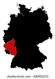 Map - Germany, Rhineland-Palatinate