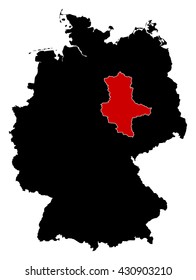 Map - Germany, Saxony-Anhalt