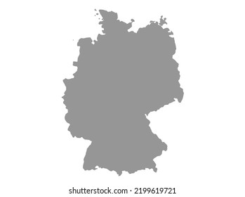 Map Germany vector background. Isolated country texture