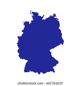 map of Germany vector illustration