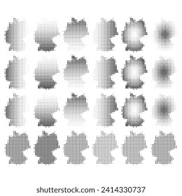 Karte von Deutschland. Vektorgrafik. Weltkarte

