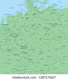 Map of Germany (with german inscription)