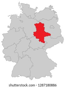 Map of Germany (with german inscription)