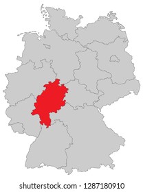 Map of Germany (with german inscription)