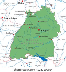 Map of Germany (with german inscription)