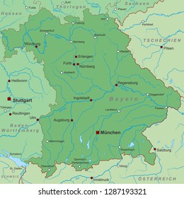 Map of Germany (with german inscription)