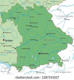 Map of Germany (with german inscription)