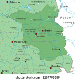 Map of Germany (with german inscription)