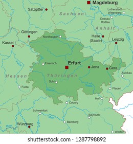 Map of Germany (with german inscription)