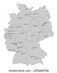 
Map of Germany (with german inscription)