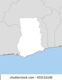 Map - Ghana