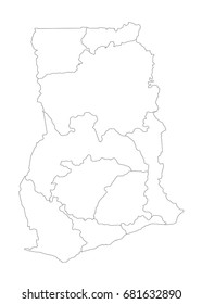 map of Ghana