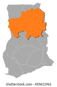 Map - Ghana, Northern