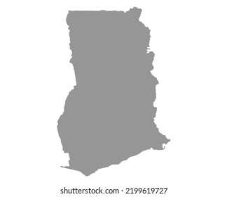 Map Ghana vector background. Isolated country texture