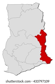 Map - Ghana, Volta