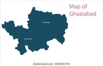 Map of Ghaziabad District, Ghaziabad District,Uttar Pradesh State, Republic of India, Government of  Uttar Pradesh, Indian territory, Eastern India, politics, village, tourism