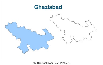 Map of Ghaziabad, Ghaziabad District,Uttar Pradesh State, Republic of India, Government of  Uttar Pradesh, Indian territory, Eastern India, politics, village, tourism