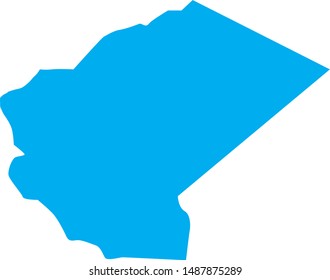 map of Glascork county in georgia state in usa
