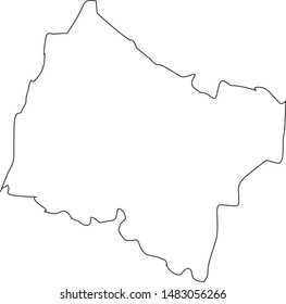 Map of Glynn County in Georgia state in USA