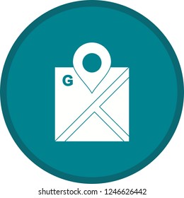 Map Glyph Round Circle Multi color BG