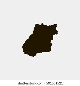 Map of Goias Vector Illustration