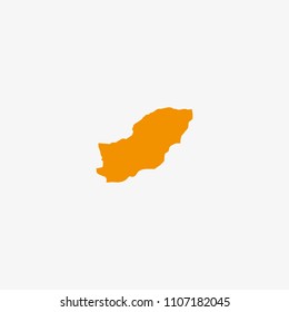 Map of Golestan Province - Iran Vector Illustration