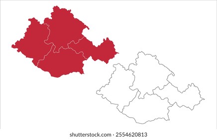 Map of Gonda district district, Gonda District, Uttar Pradesh State, Republic of India, Government of  Uttar Pradesh, Indian territory, Eastern India, politics, village, tourism