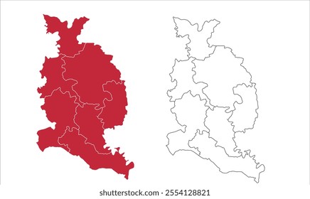 Map of Gorakhpur district, Gorakhpur District, Uttar Pradesh State, Republic of India, Government of  Uttar Pradesh, Indian territory, Eastern India, politics, village, tourism