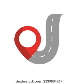 Map and GPS icon sign editable free vector image