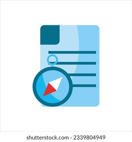 Map and GPS icon sign editable free vector image