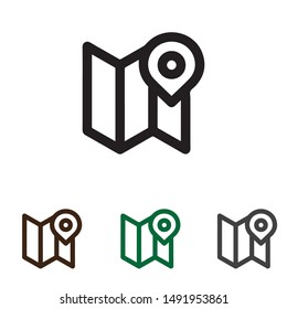 map gps icon vector illustration