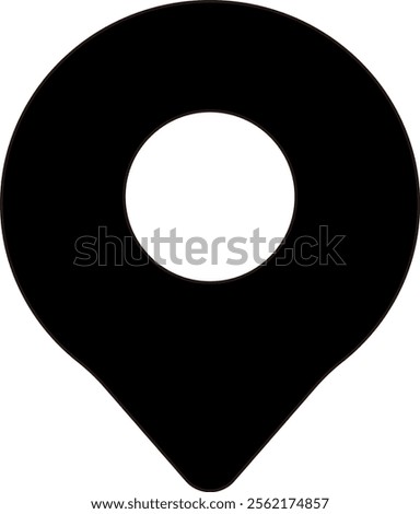 Map and gps or location symbols, ui icons, navigation sign, here, map illustration