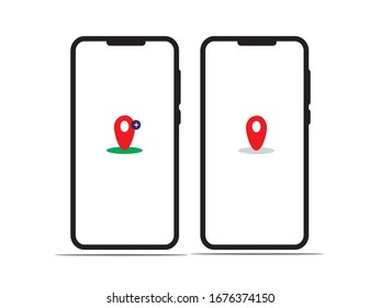 map GPS on the phone