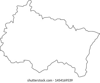 map of Grand Est region in France