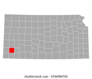 Mapa de Subvenciones en Kansas en blanco