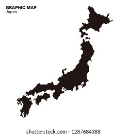 map graphic japan