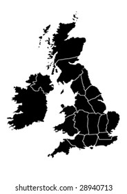 map of great britain and ireland